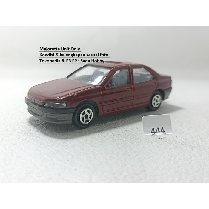 Diecast Majorette Peugeot 406 Sedan Merah Maroon Loose