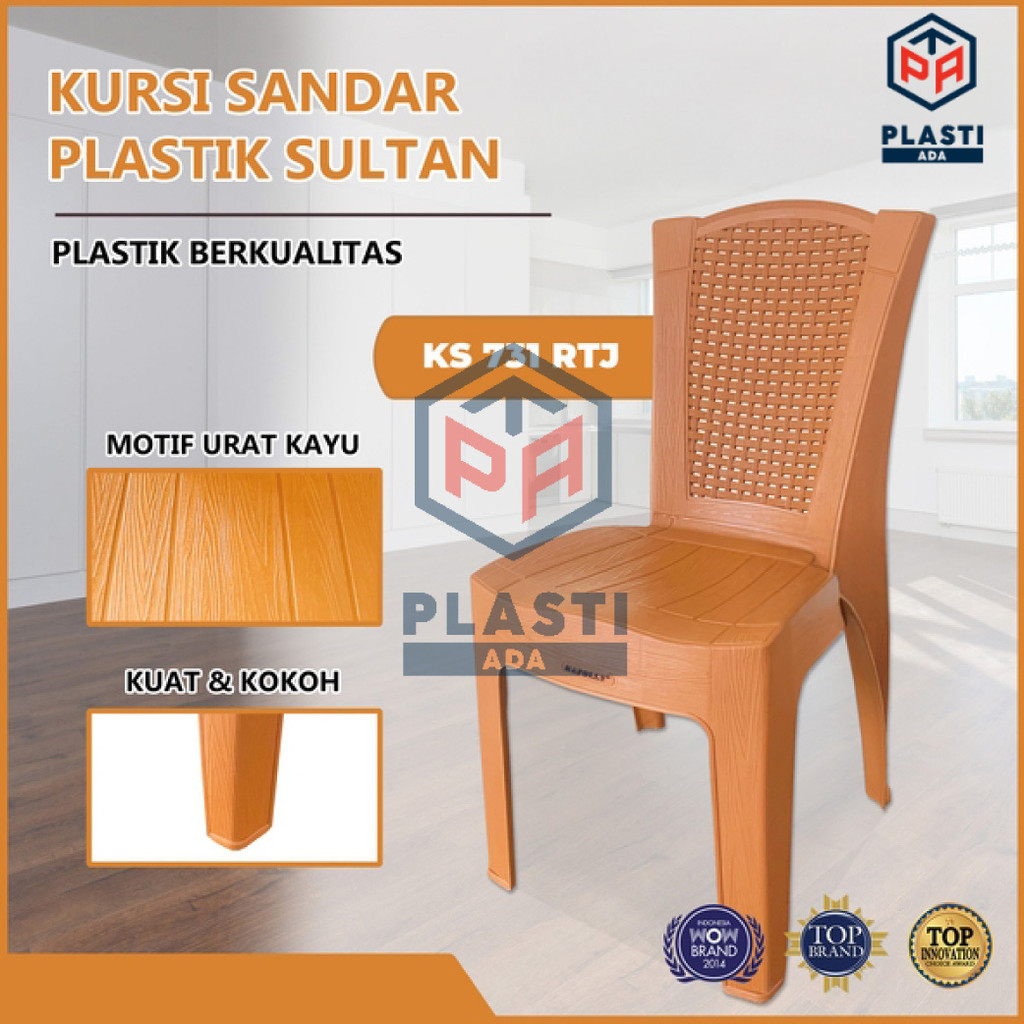 NAPOLLY KURSI KS 731 RTJ - Bangku Plastik / Kursi Kamar Plastik Sandaran