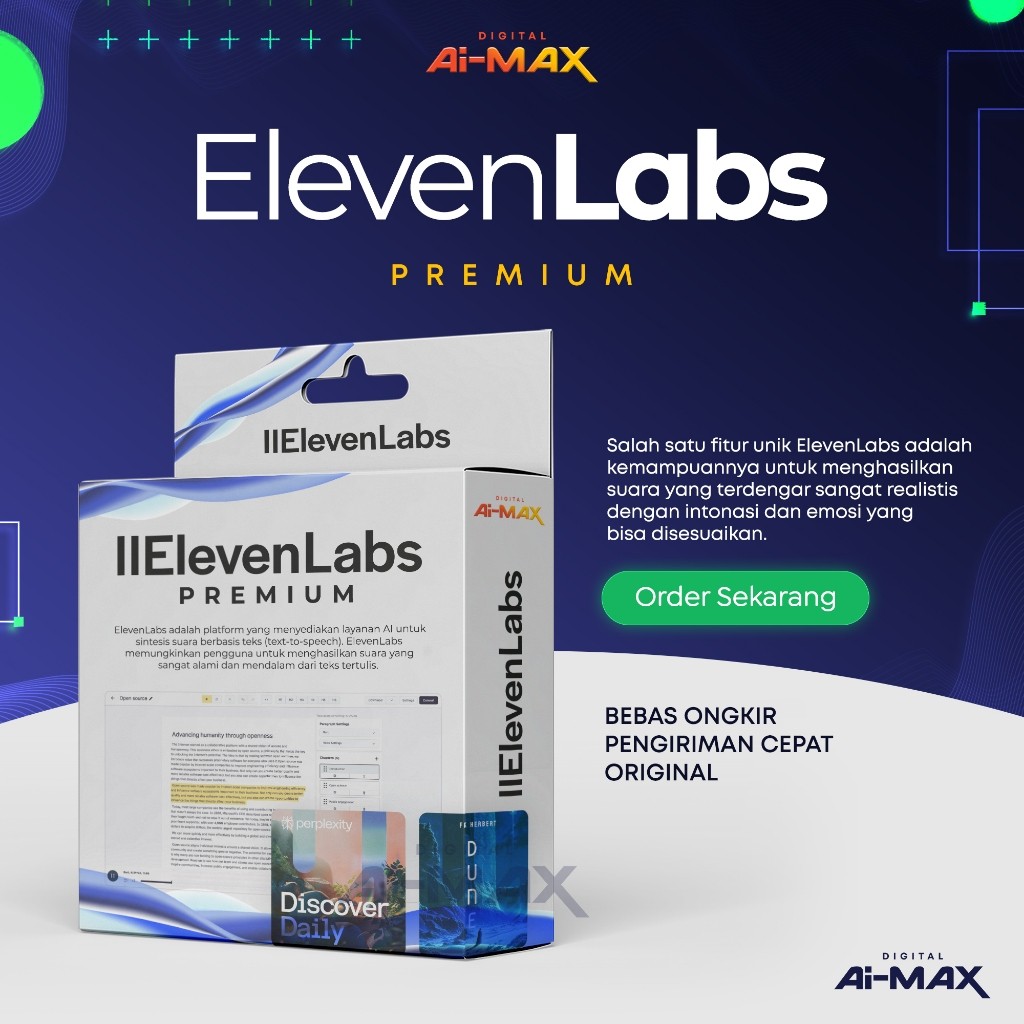 [Private12Bulan] Elevenlabs Starter | Elevenlabs | Eleven Labs Premium | Eleven Labs | Eleven Labs P