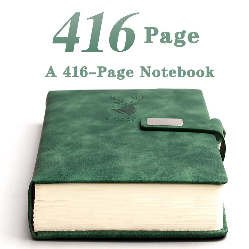 

A5 Notebook Ultra-thick Thickened Notepad Business Soft Leather Work Meeting Record Book Office Diary Sketchbook Students Cute