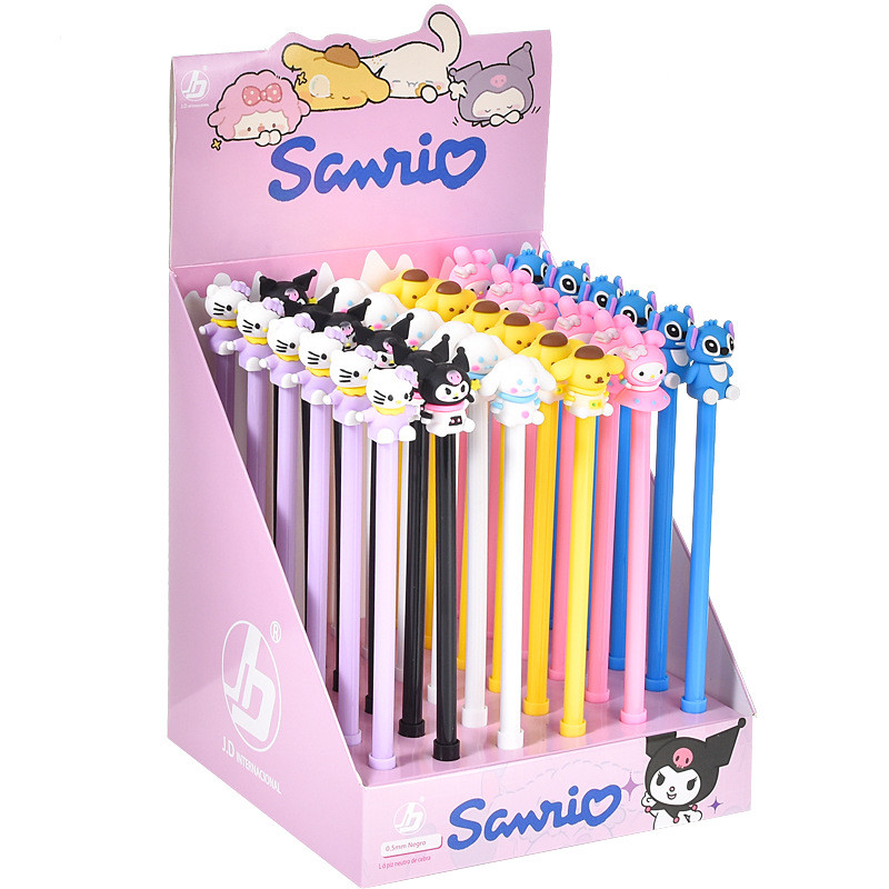 

Sanrio 36pcs Gel Pens cartoon Hello Kitty Cinnamoroll stitch Cute School Supplies Stationery Black 0.5mm School Exam Prizes Pen