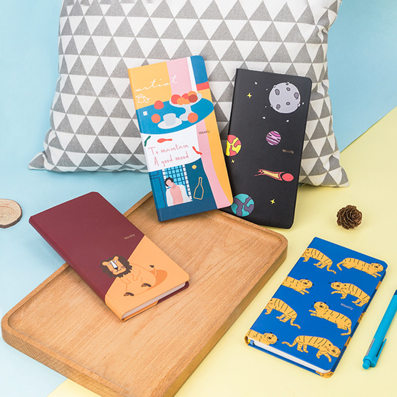 

Kinbor Cute Weeks Plan Small Notebook 20 Styles Handpad Book Pocket Book Todolist Mini Hand Account Book Record Book for School