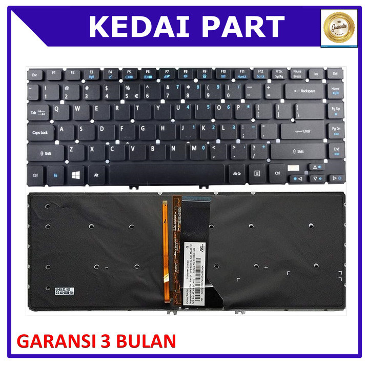 Keyboard Acer R7 R7-571 R7-571G R7-572 R7-572G Backlight Backlit