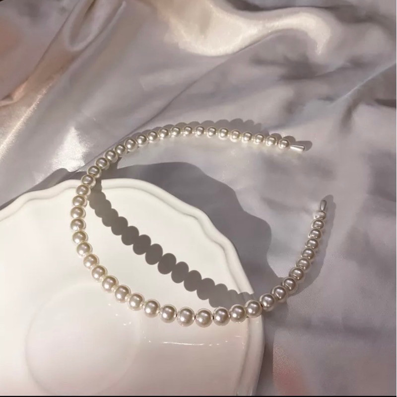 (CCK STORE) bando mutiara Korea / bando viral pearl / bando murah viral / Bando Mutiara Pearl Cantik