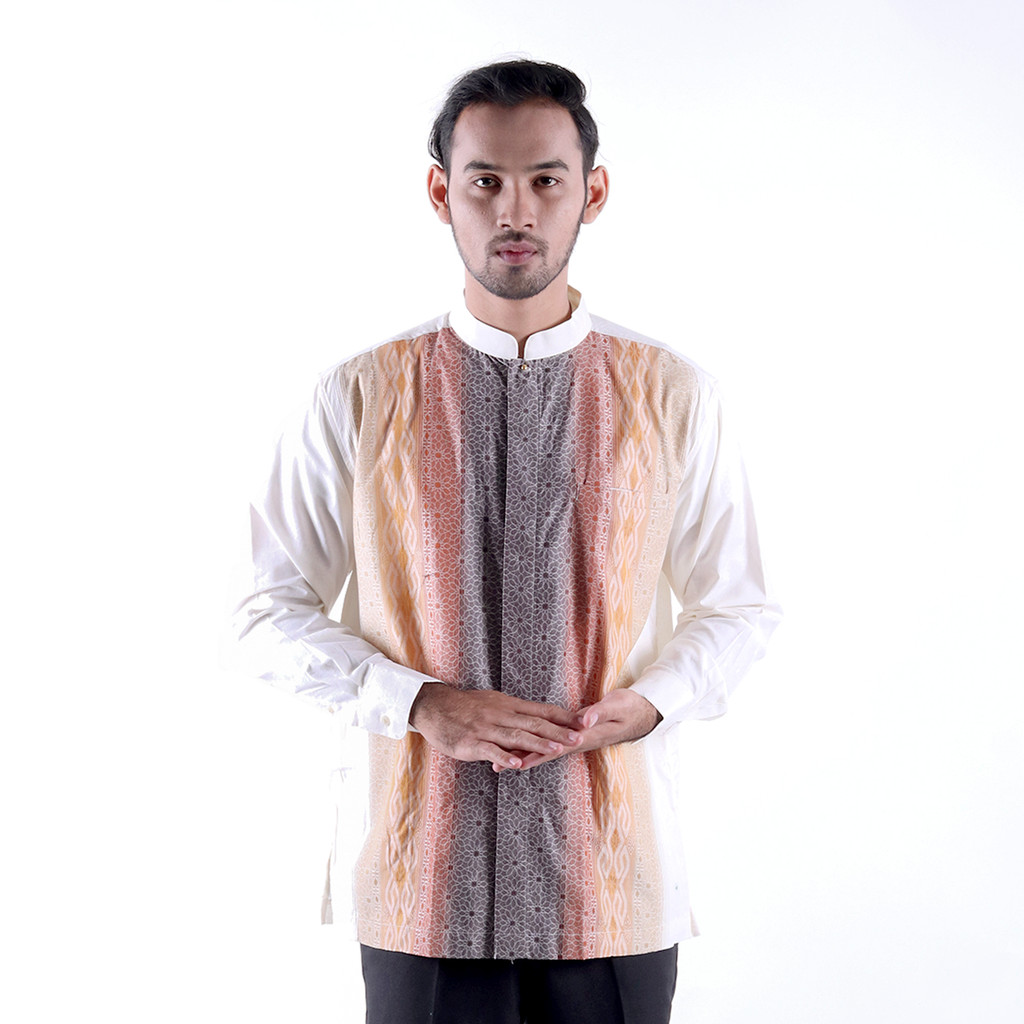 Baju Koko BHS Masterpiece Putih Abu