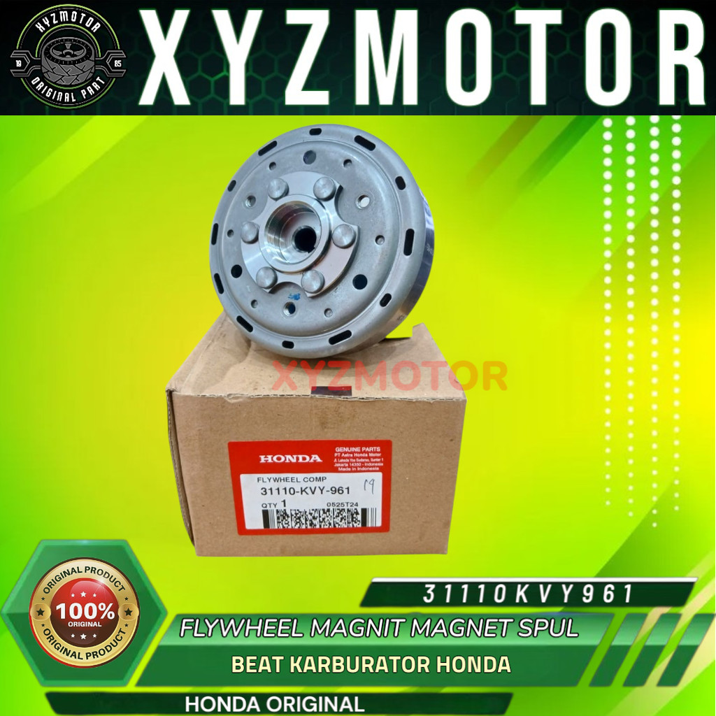 FLYWHEEL MAGNIT MAGNET SPUL BEAT KARBURATOR HONDA 31110-KVY-961 ORIGINAL