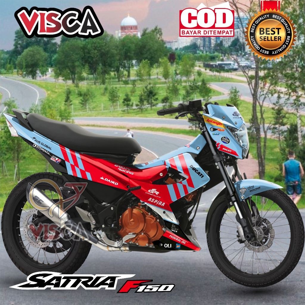 Decal Satria Fu Facelift 2014 Full Body Stiker Satria Fu Facelift 2014 Full Body Striping Satria Fu 