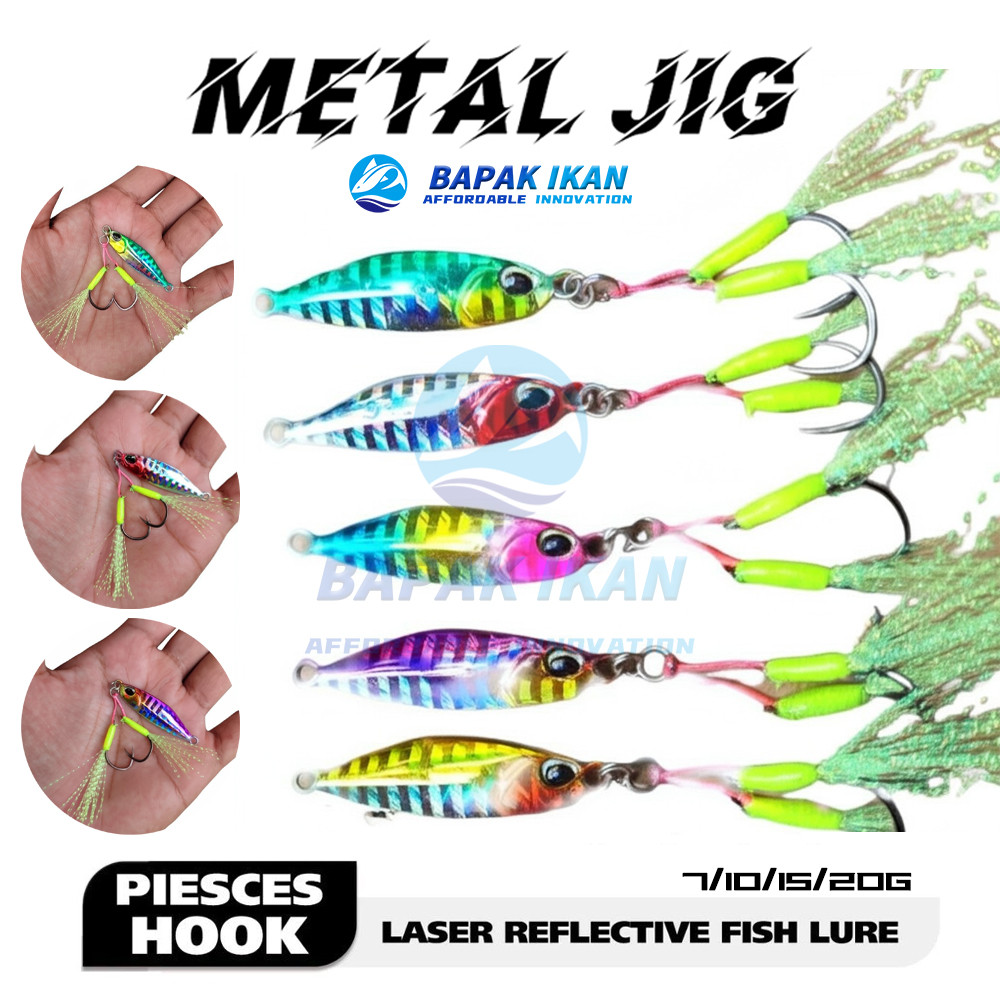 micro jig 10g micro jig 10 gram micro jig 7g micro jig 15g 20g metal jig kiler umpan jig umpan casti