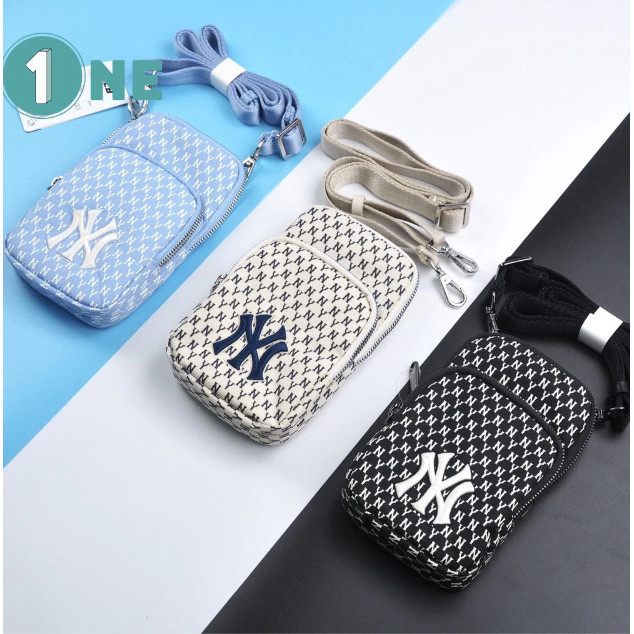 MLB NY Monogram Mini Crossbody bag tas selempang pria wanita premium pg