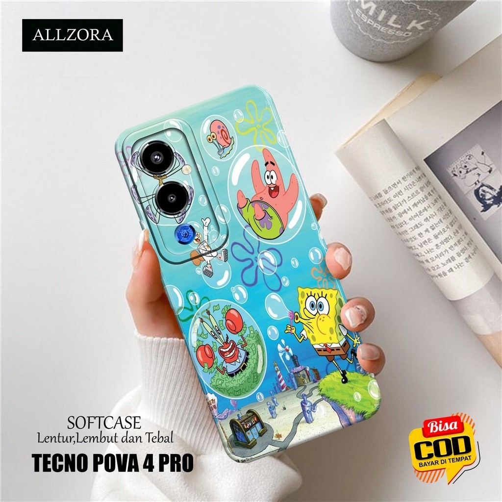 Softcase Hp Tecno Pova 4 Pro Terbaru - Casing Hp Tecno Pova 4 Pro Terbaru - Fashion Case KARTUN - Ca