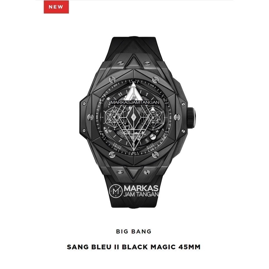 Jam Tangan Pria - Jam Tangan Cowok - Arloji BEST SELLER HUBLOT PREMIUM Big Bang Sang Bleu II Limited