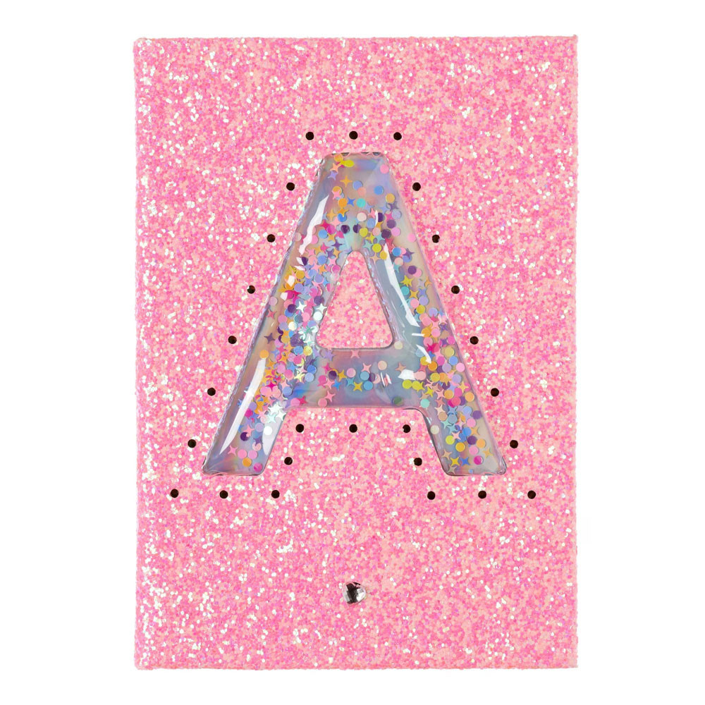 

Smiggle Almost Gone Light Up Glitter Alphabet A5 Notebook