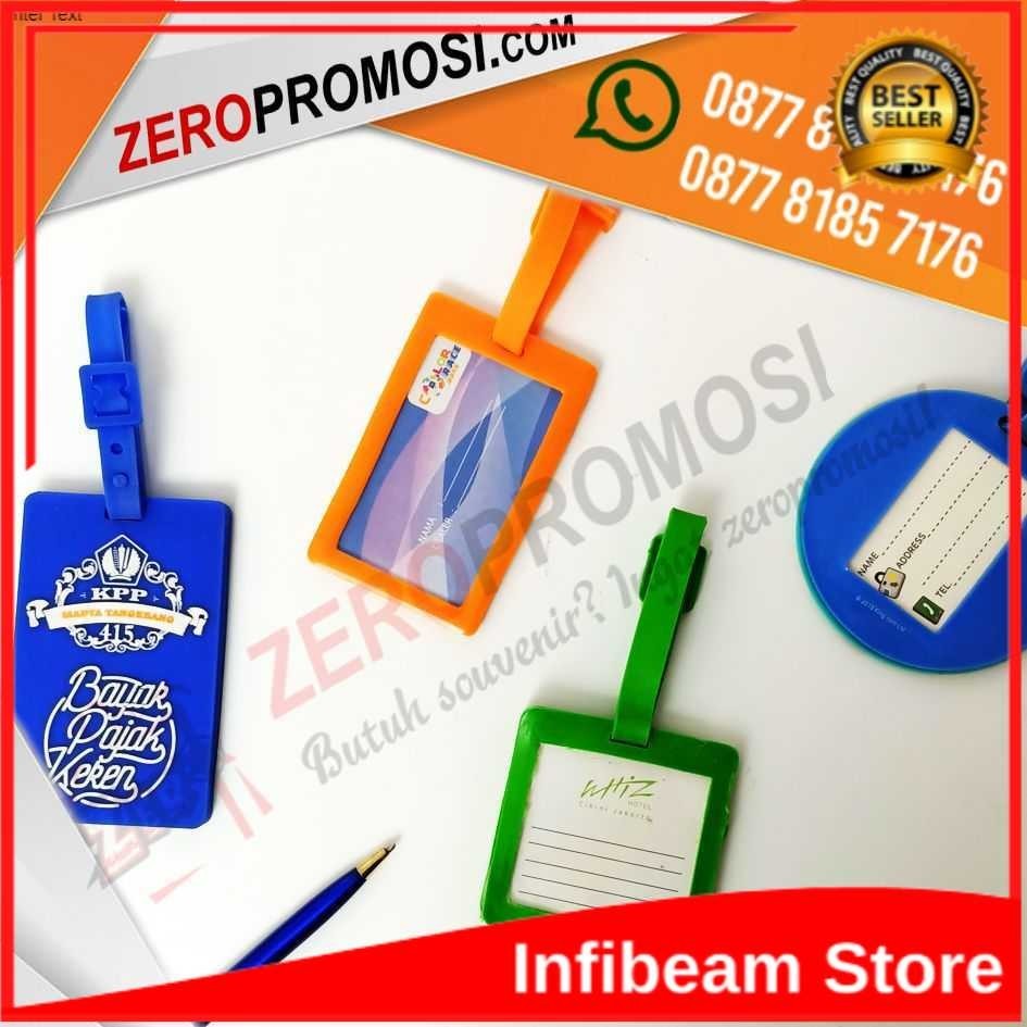 

Rubber Name Tag Custom Travel Addict Karet Kartu Nama Gantungan Koper