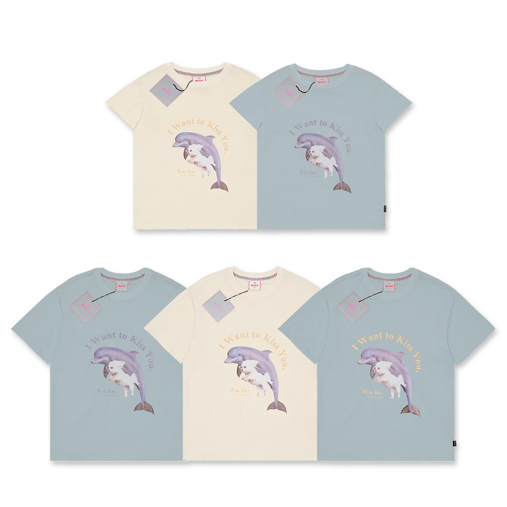 Wai Kei Puppy Dolphin Jumping T-Shirts