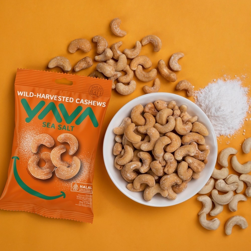 

YAVA Cashew SeaSalt 35g Wild-Harvested Cashews (East Bali Cashew)