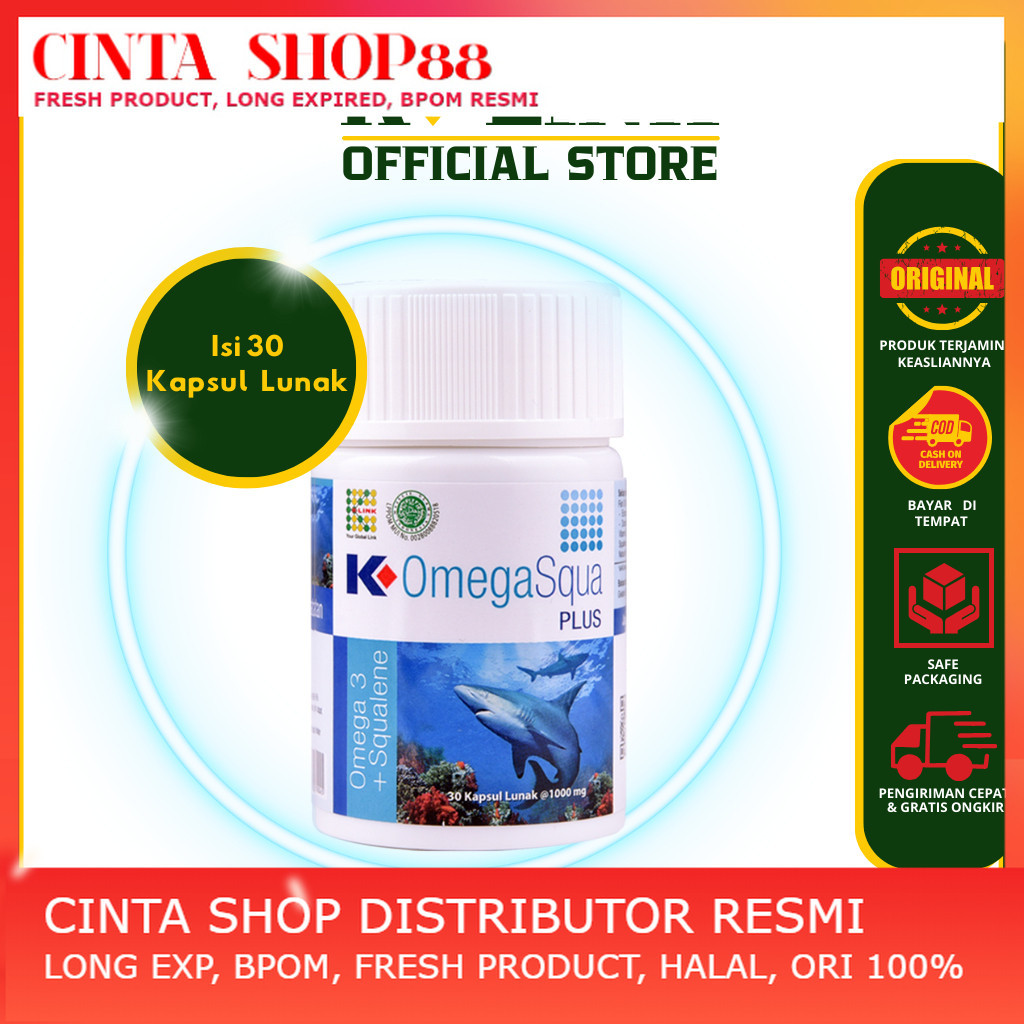 Omega Squa Plus OmegaSqua Asli Original 30 Capsul