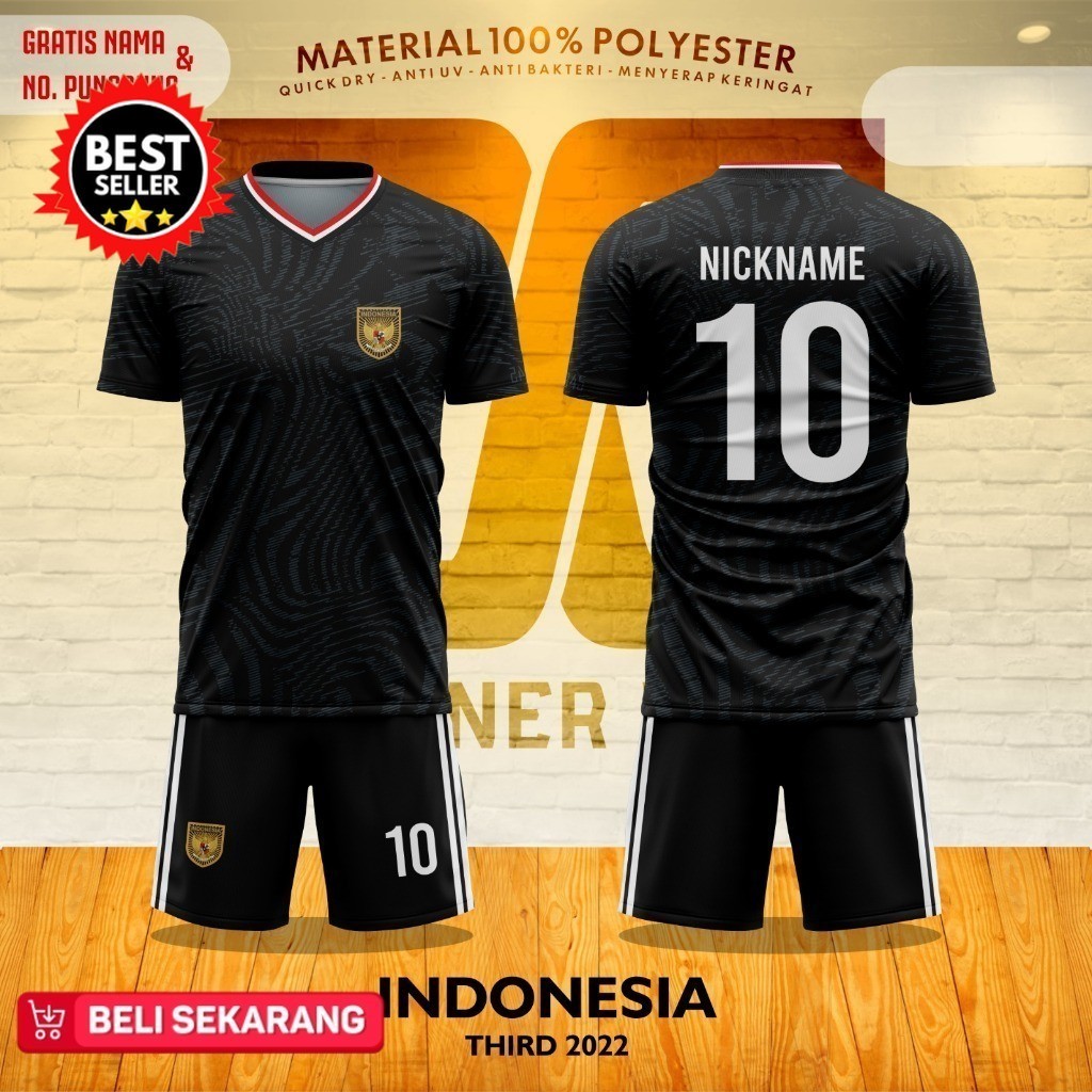 Jersey  Atasan SUPORTER TIMNAS INDONESIA THIRD 2022/2023