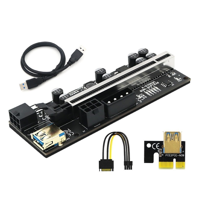 Newest VER010X USB PCI-E 1x 4x 8x 16x Riser Card for BTC Miner