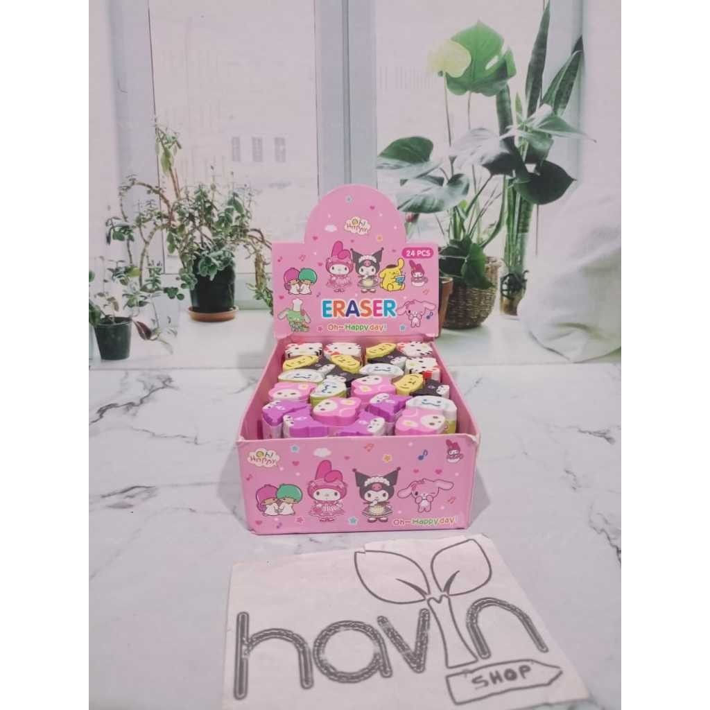 

(1pc) STIP HAPUSAN PENGHAPUS ERASER potong SANRIO KUROMI