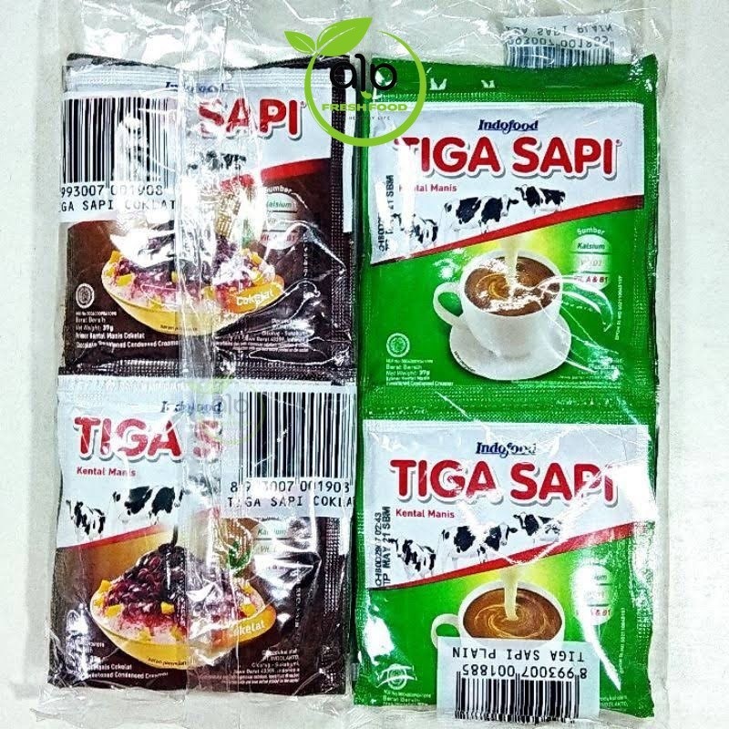 TIGA SAPI KENTAL MANIS SACHET - ALO Fresh Food