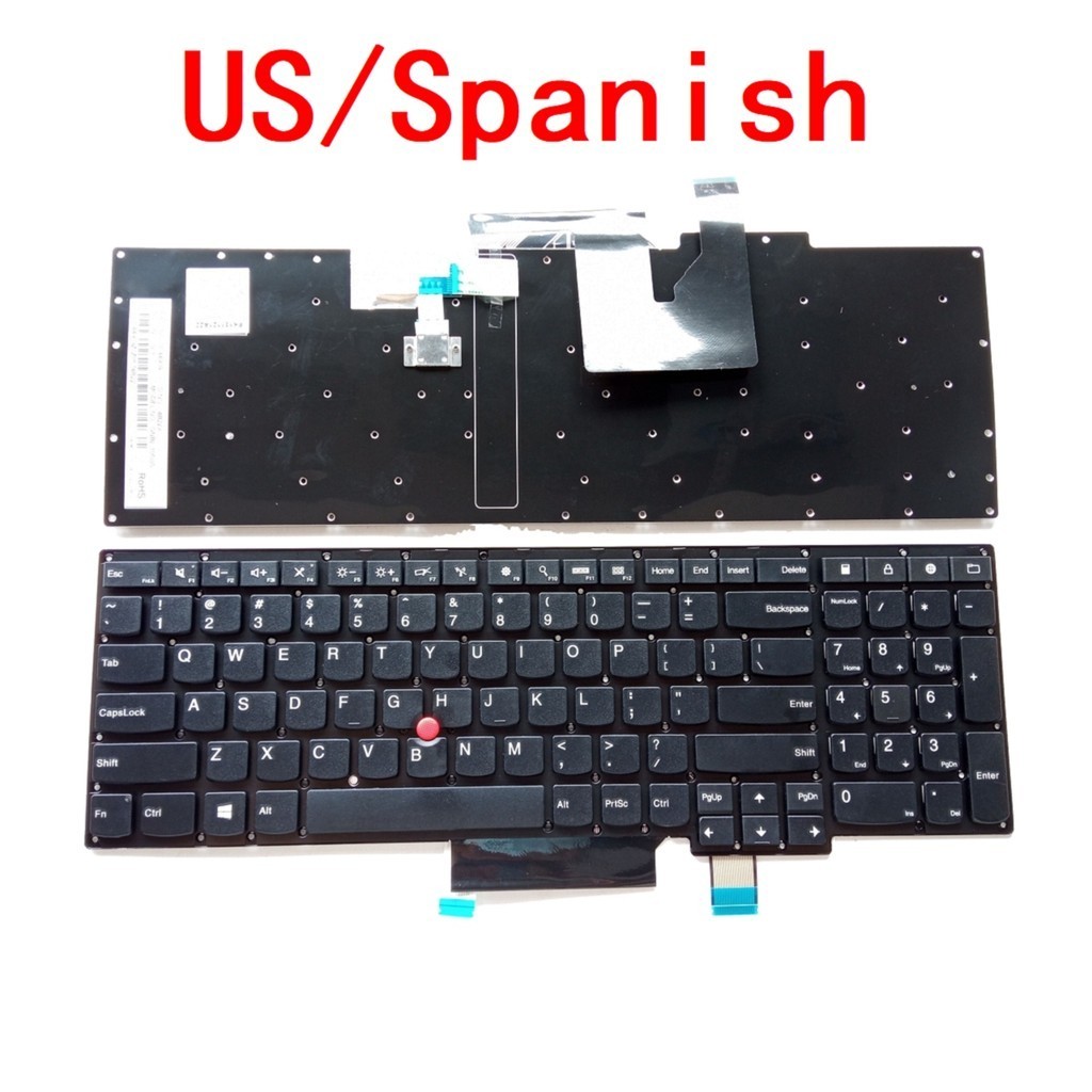 PREORDER New US Spanish Laptop Backlit Keyboard For Lenovo Thinkpad S5-531 S5-540 S531 S540 0C44811 