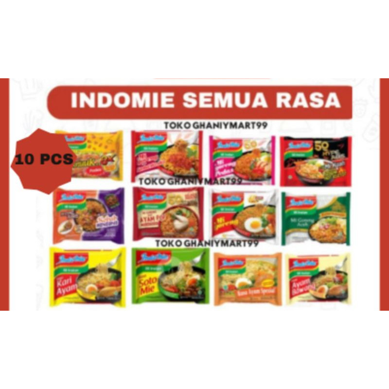 

Indomie goreng semua varian rasa 10 pcs bungkus