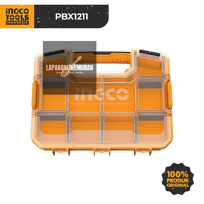 Small Tool Box (30cm) INGCO PBX1211 Kotak Alat Perkakas Kecil Mur Baut