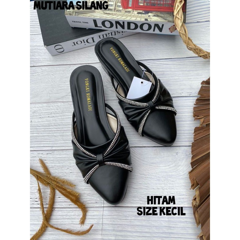 sandal heels wanita Fl4deo 3cm brand m*tahari mutiara silang empuk nyaman dipakai