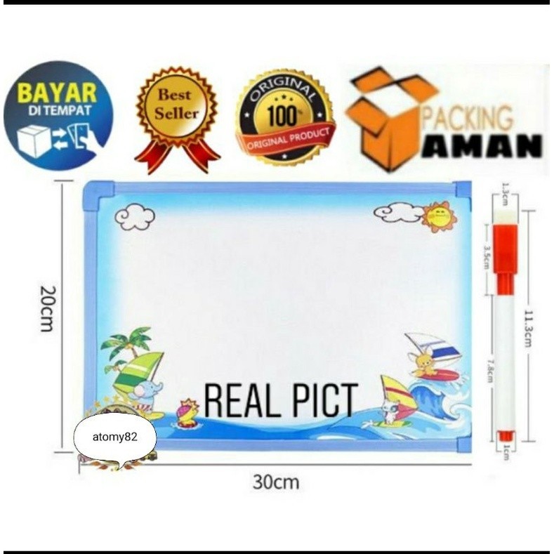 

PROMO (COD) Mainan anak belajar Edukasi Papan Tulis Spidol termurah
