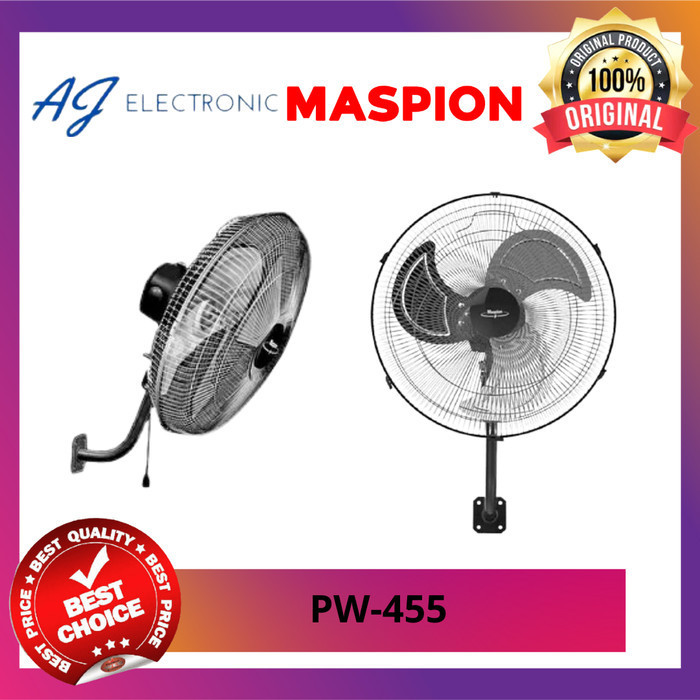 KIPAS ANGIN MASPION pw-455 / pw455 , KIPAS ANGIN DINDING 18 INCH