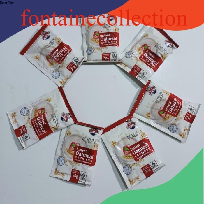 

mr oat instant oatmeal 30 gr sachet/oat meal instan saset HALAL