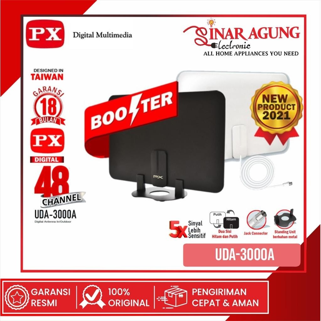 PX UDA3000A / UDA-3000A ANTENA DIGITAL INDOOR - GARANSI RESMI