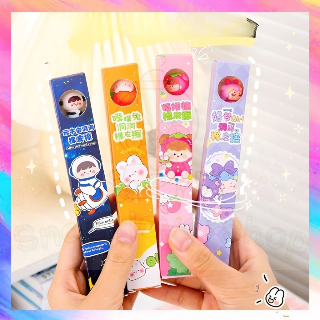

Penghapus Eraseable Pen Pensil Boneka 3D Penghapus Boneka Lucu