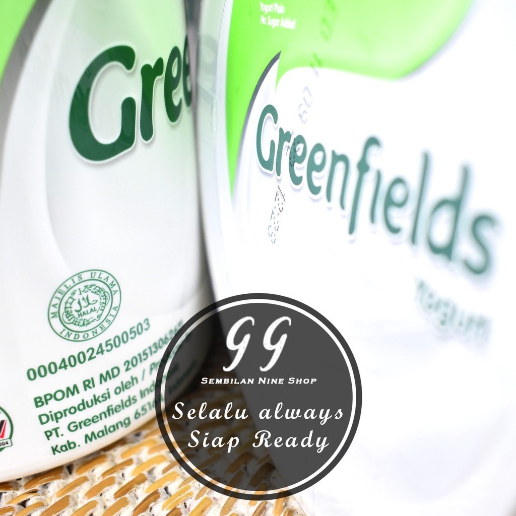 

IO Greenfields YOGURT PLAIN No Sugar Added 1 KG Tanpa Gula Green Fields Greenfield Yoghurt Yougurt