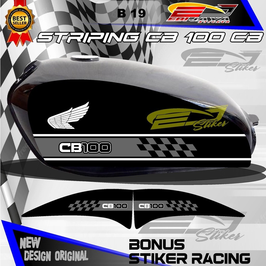 STRIPING TANGKI CB MURAHSTIKER CB100 HOLOGRAM/NON HOLOGRAM