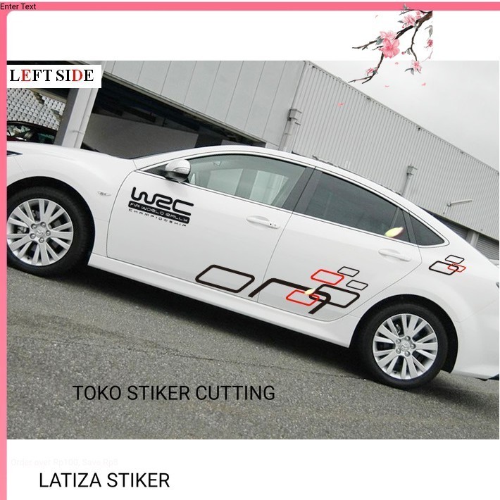 CUTING STIKER MOBIL STIKER LIS STRIPING MOBIL stiker mobil sedan vios accord mazda chevrolet wrc bis