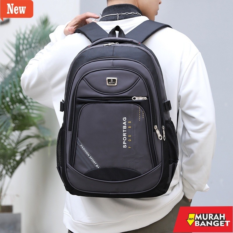 Tas laptop pria terviral- [Rumah Mainan] Tas Ransel Polos Backpack Anak Sekolah Laki-Laki Perempuan 