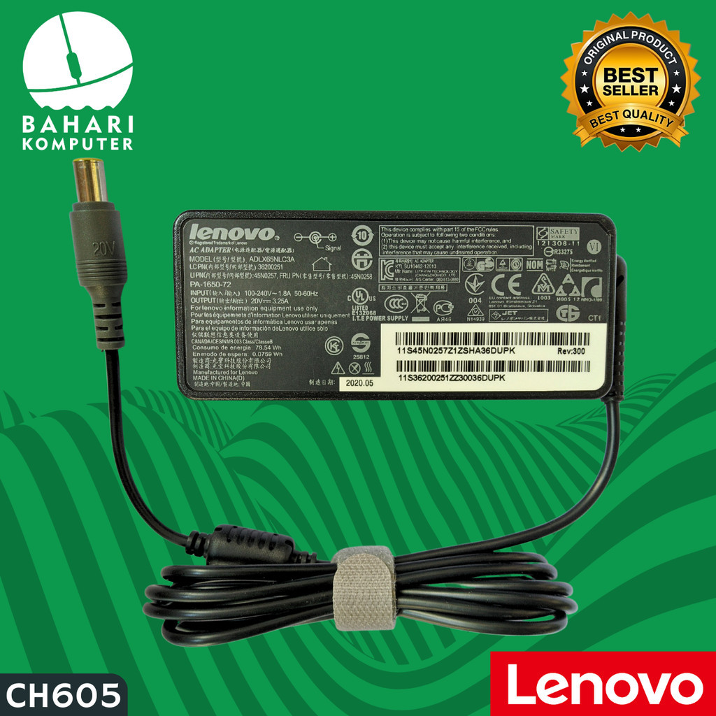 Adaptor Charger Lenovo Thinkpad E125 E120 E135 E130