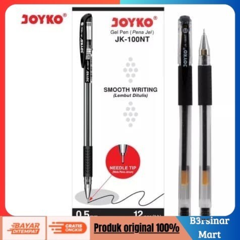 

[[KUALITAS TERBAIK]] PULPEN / PEN GEL JOYKO JK 100 WATER RESISTANT [LUSIN] Hitam COD