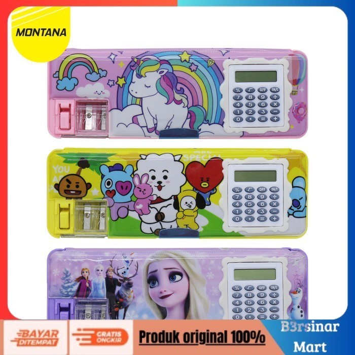 

[[KUALITAS TERBAIK]] KOTAK PENSIL / STUDY SET/ / TEMPAT PENSIL CALCULATOR PENCO 1021 Girl COD