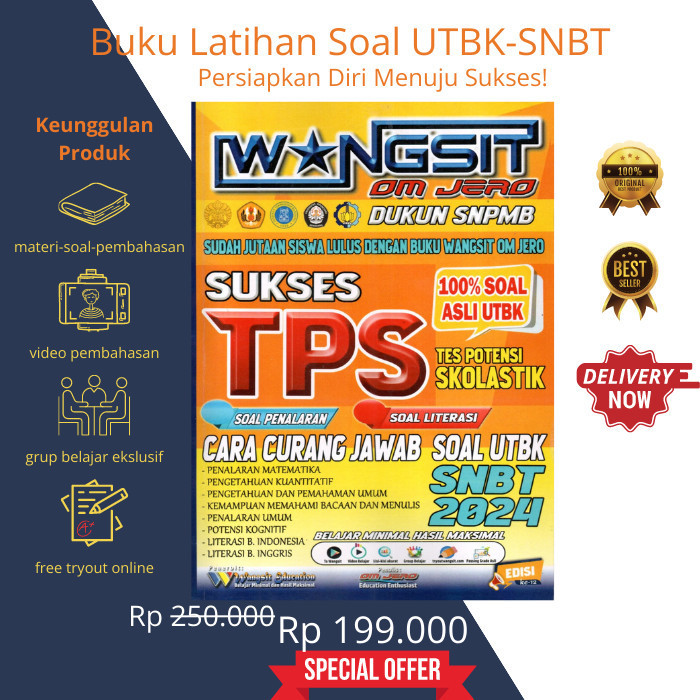 Terlaris ✨ -Buku Wangsit TPS PLATINUM Om Jero UTBK SNBT 2024