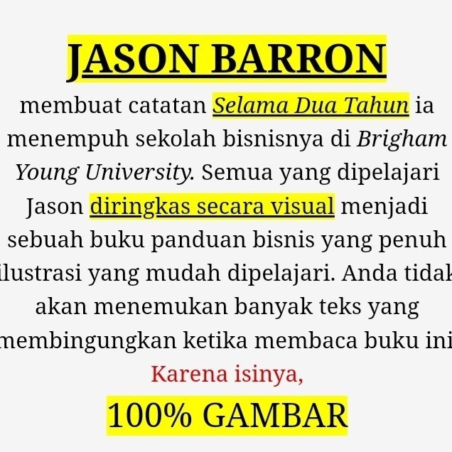 Terlaris ✨ -The Visual MBA (Bahasa Indonesia Ori 100%)