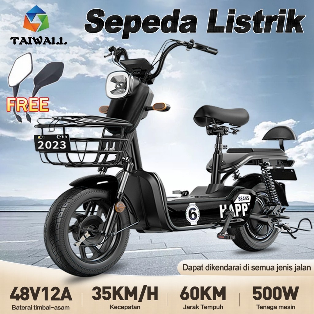 PROMO SPESIAL TOKO NE01-Sepeda Listrik Dewasa / Sepeda listrik / Sepeda Motor Listrik 48V12A-TAIWALL