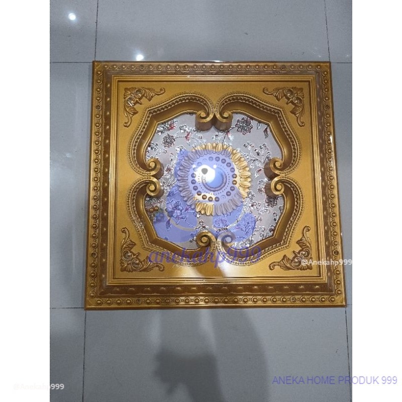 ANEKAHP ornamen lampu plafon PVC Ukuran 60cmx60cm artistic ceiling gypsum plafon pvc / ORNAMEN PLAFO