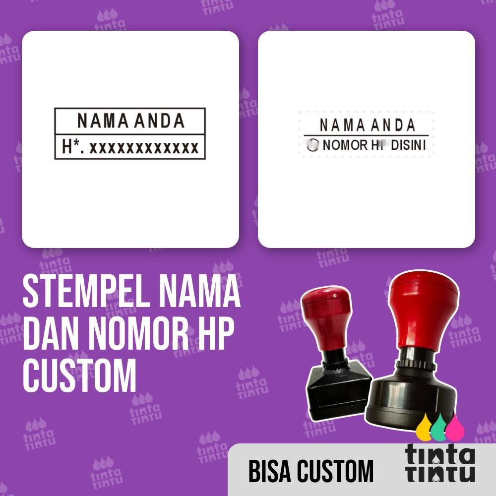 

Stempel Nama Dan Nomor HP Custom