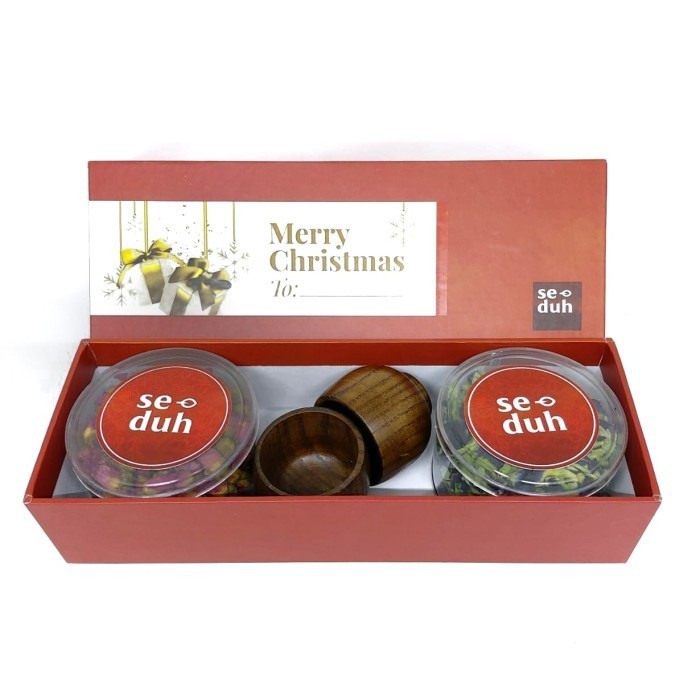 

(NEW) -Christmas Hamper Gift Box / Hampers Natal Set B - SEDUH Tisane - Biru