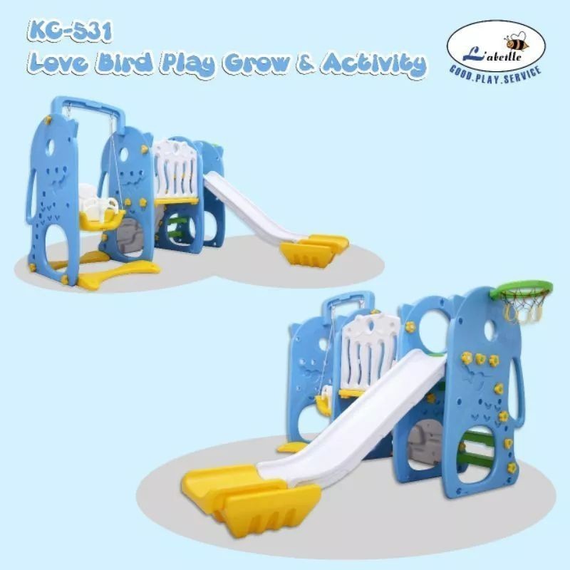 Mainan perosotan anak + ayunan anak labeille KC 531