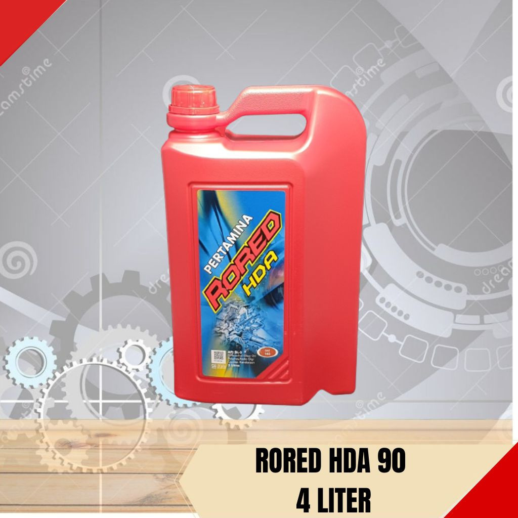 OLI RORED HDA SAE 90 4L PERTAMINA RORED HDA 90 GALON PERTAMINA OLI RODA GIGI RORED HDA 90 4LITER