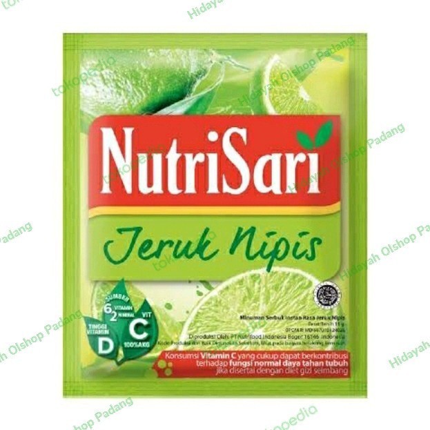 

Nutrisari bubuk sachet rasa jeruk nipis