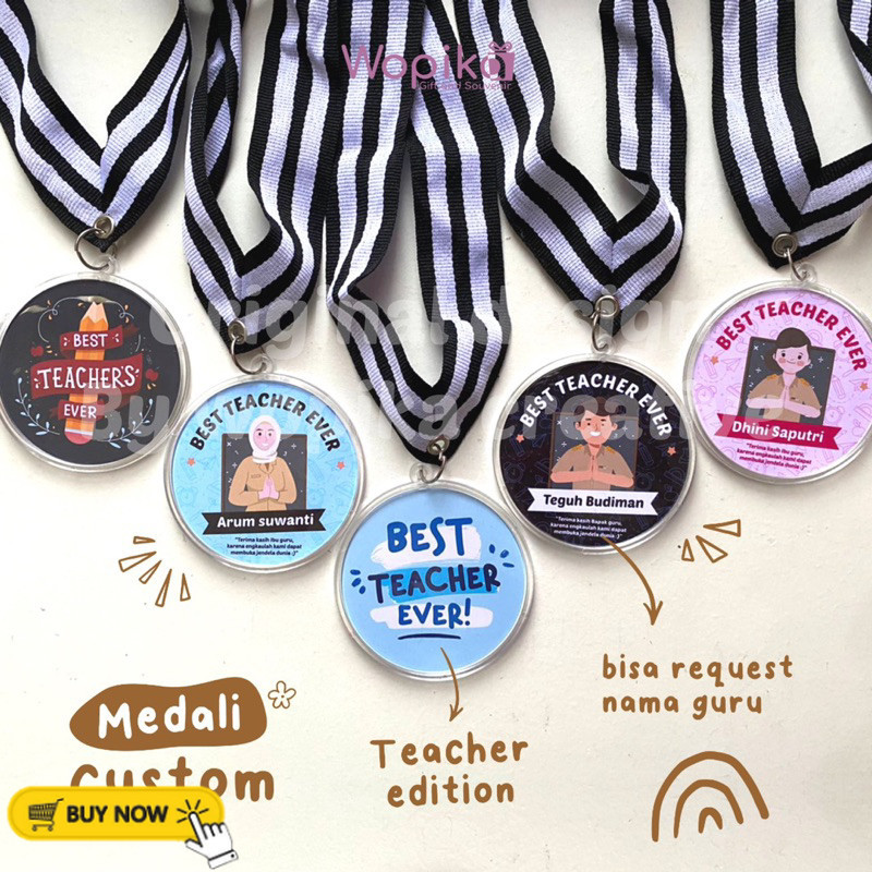 MEDALI CUSTOM GURU EDITION | TEACHER DAY | KADO UNTUK GURU